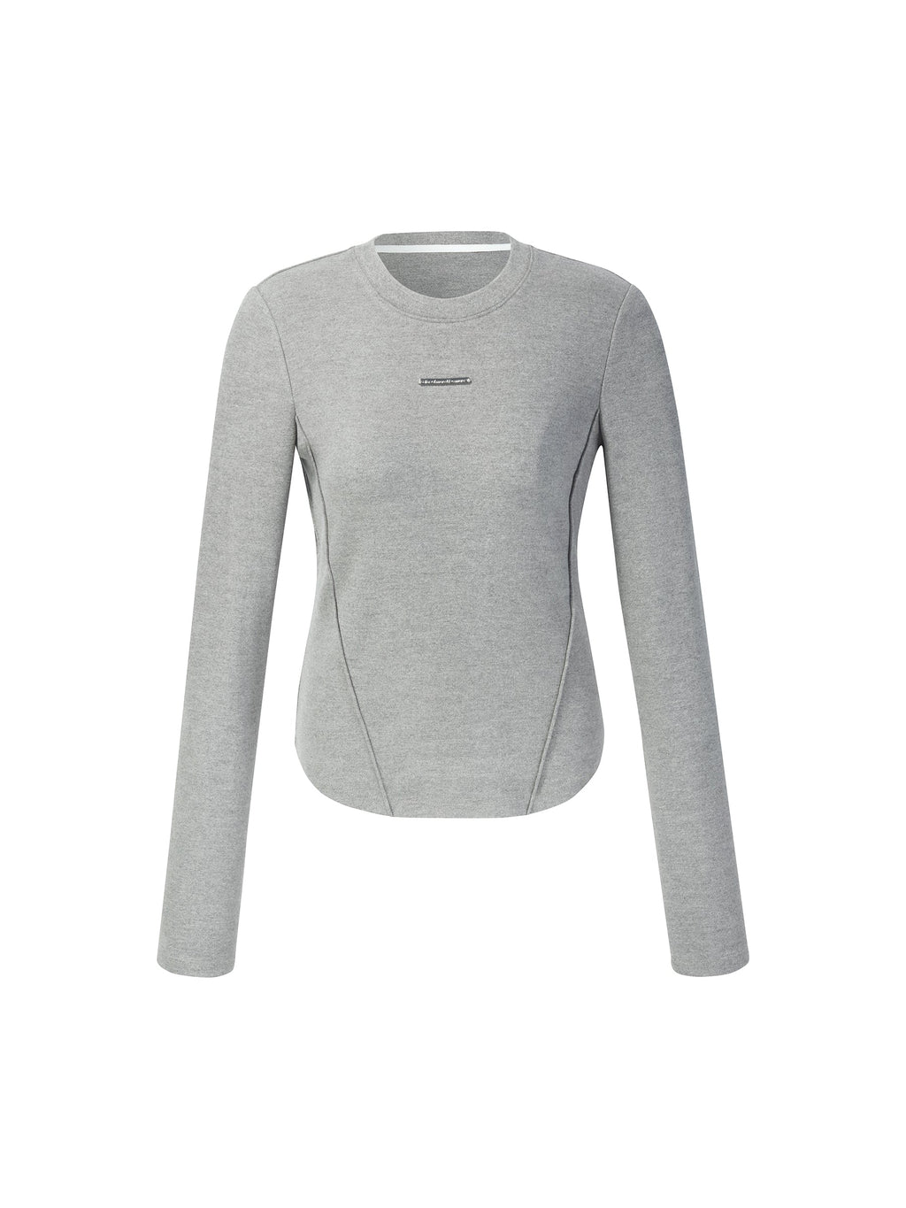 Stretch Round Neck Women Long Sleeve T-Shirt