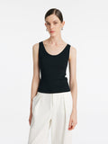 Acetate Round Neck Women Knitted Vest