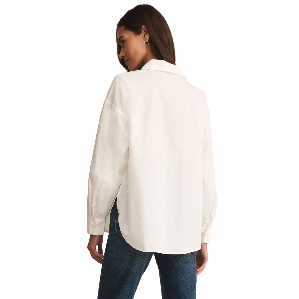 Women's Elevated Relaxed Poplin Shirt