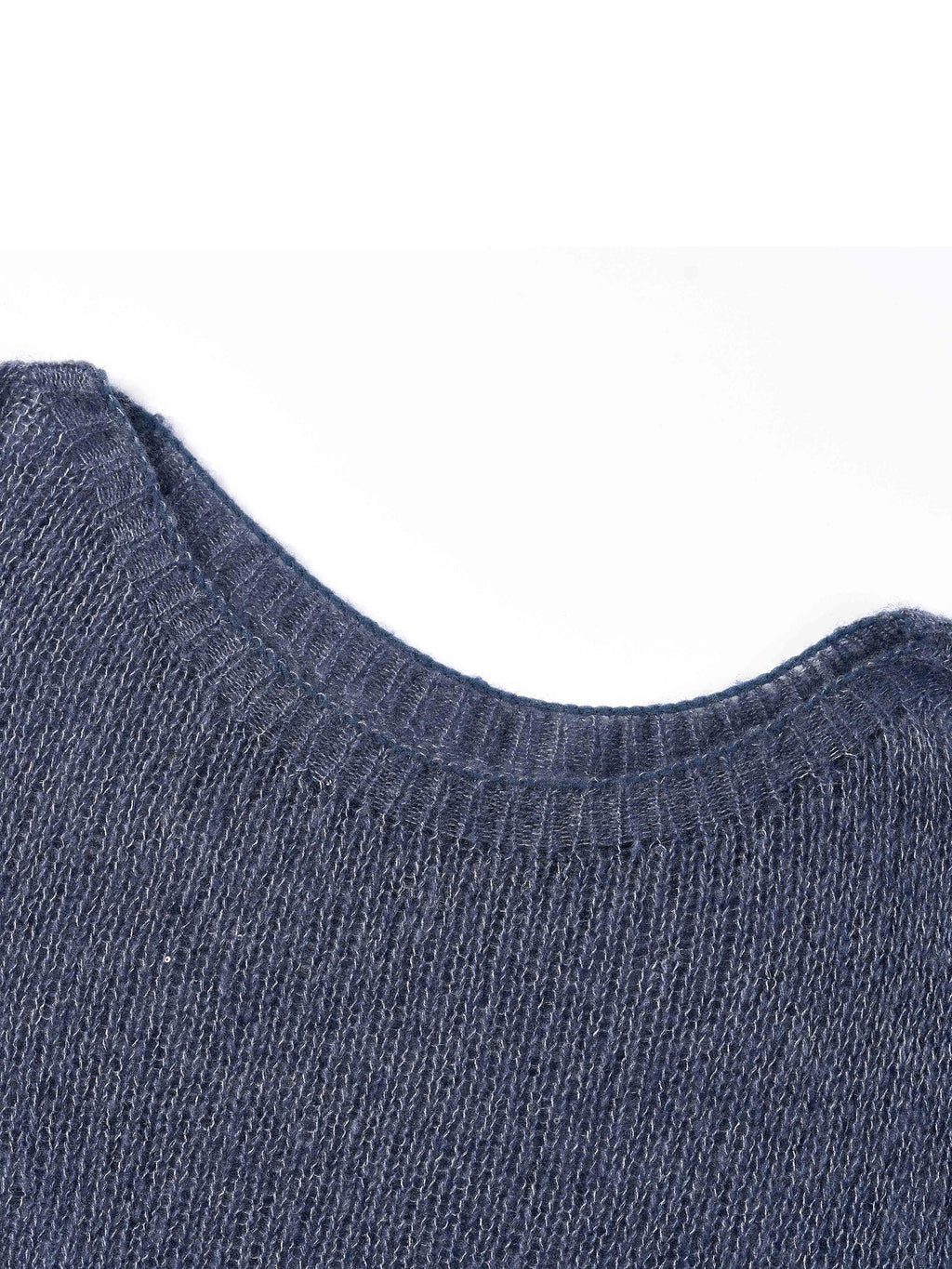 Cashmere Mulberry Silk Blend Boat Neck Women Knit Top