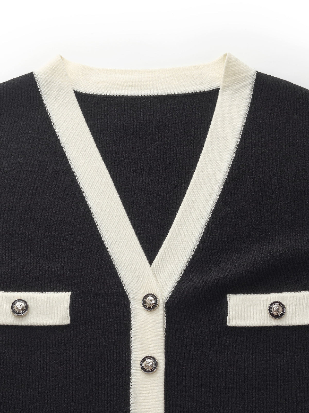 Tencel Blend Contrast Trim Women Knit Vest