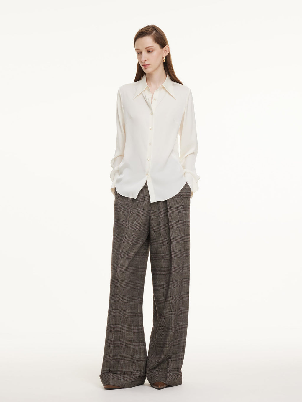 22MM Mulberry Silk Women H-Line Shirt
