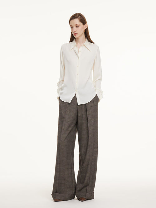 22MM Mulberry Silk Women H-Line Shirt