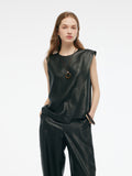 16MM Xiang Yun Silk Women Asymmetric Tank Top
