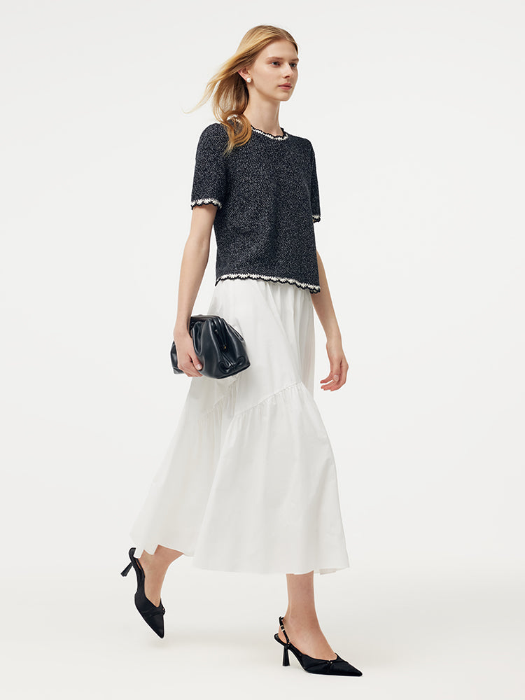 Cotton Glitter Women Knit Top