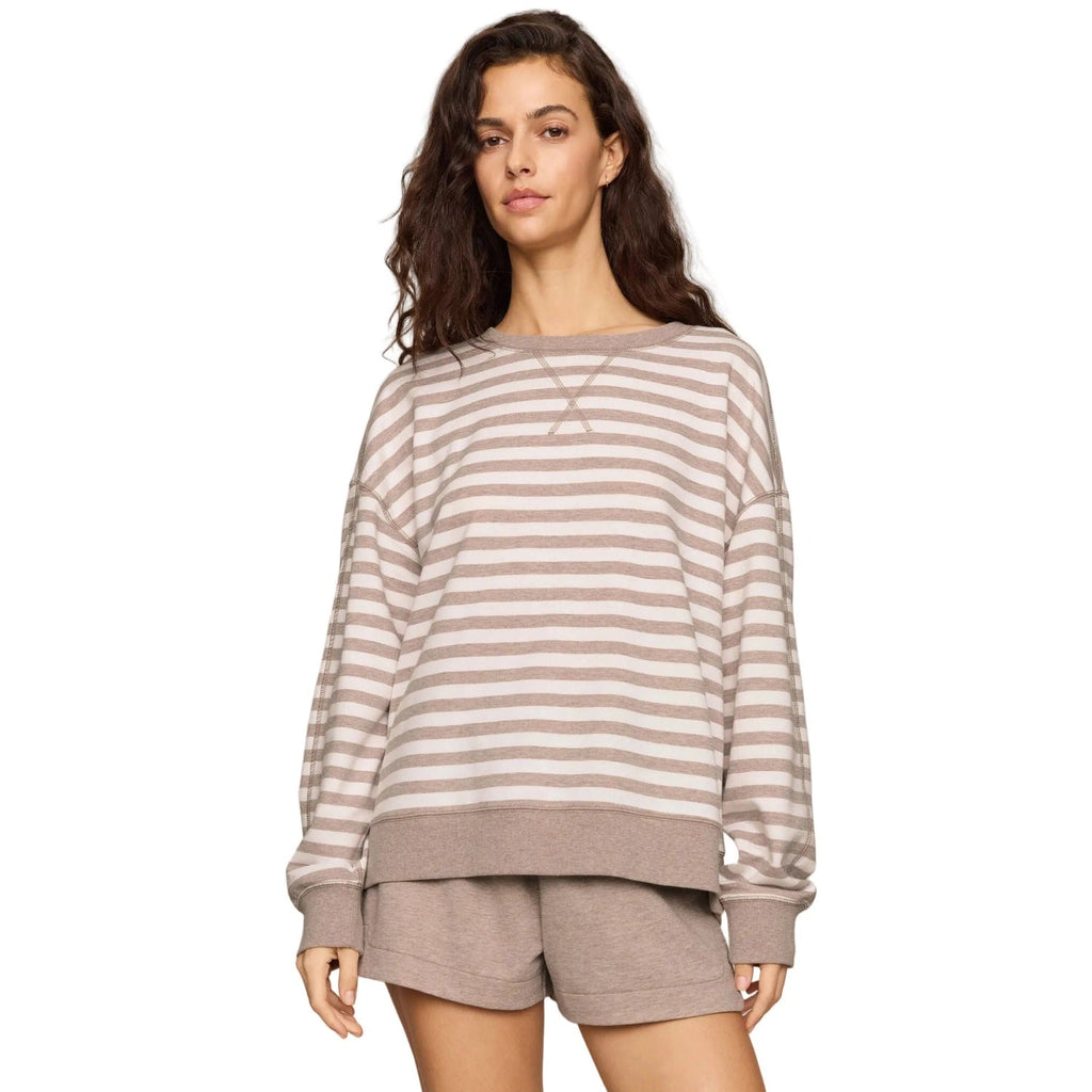 Women's Everyday French Terry Striped Crew