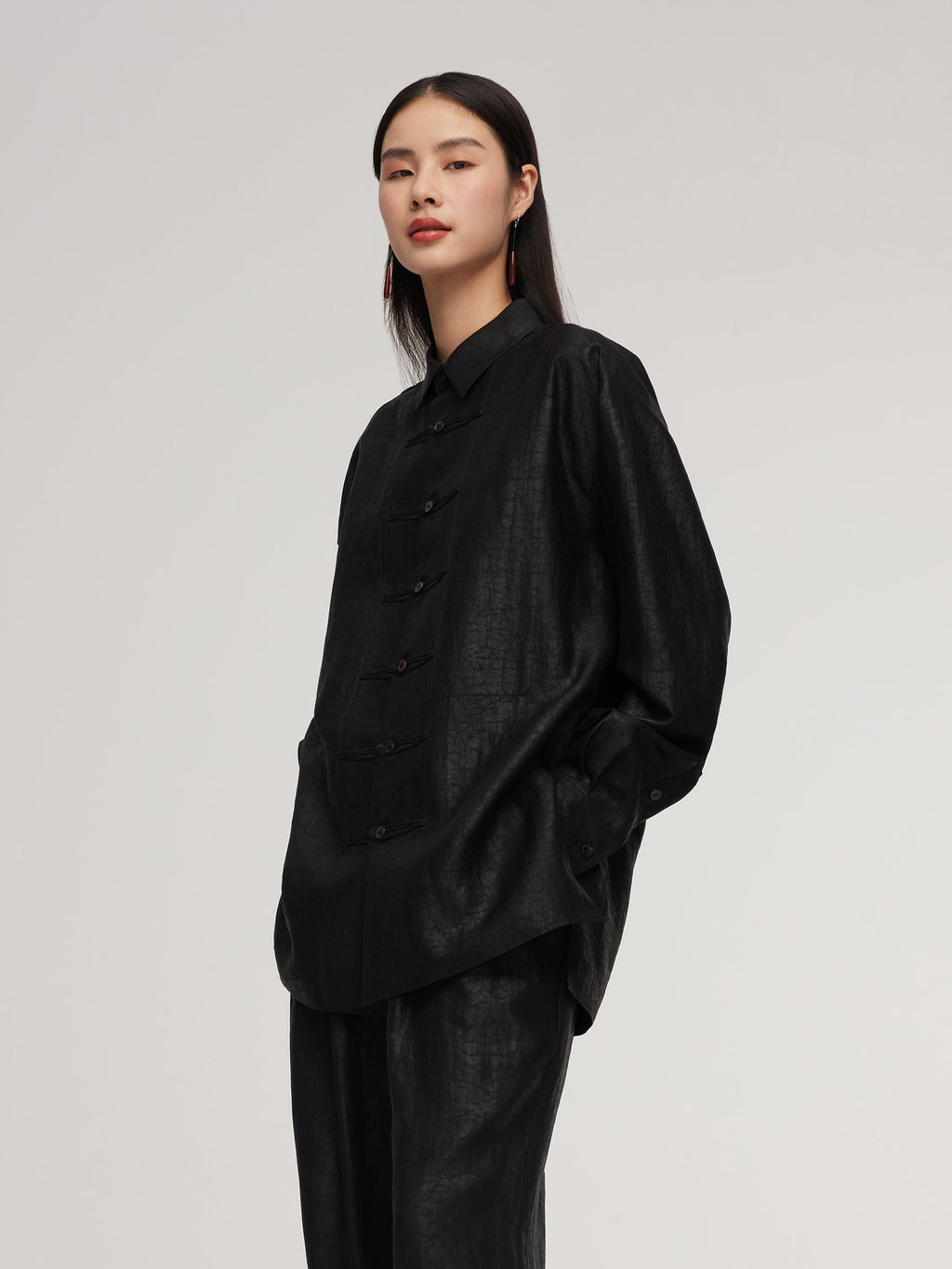 18MM Gambiered Canton Gauze Unisex Shirt