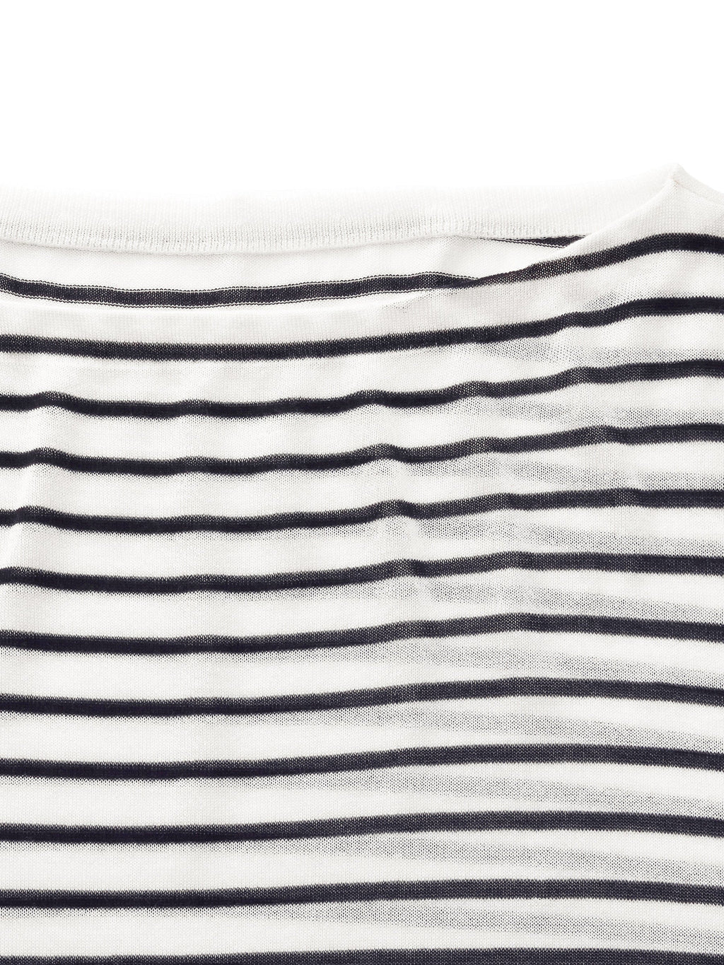 Triacetate Tencel Blend Stripe Boat Neck Top And Tank Top Two-Piece Set