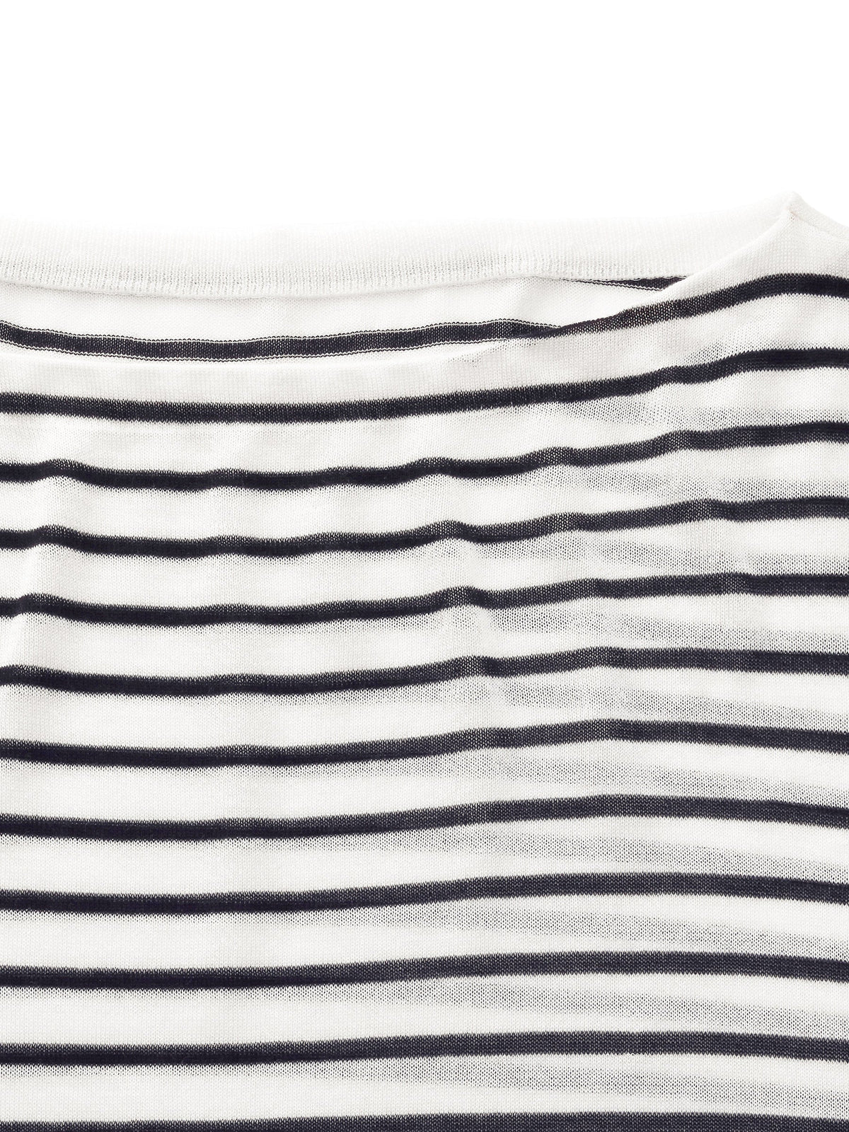 Triacetate Tencel Blend Stripe Boat Neck Top And Tank Top Two-Piece Set