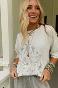 Stars And Doves Graphic Tee - Ivory