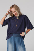 The Nest Your Favorite Slub Tee Shirt - Navy