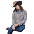 Cinch Women's Tweed Trucker Jacket - Stone