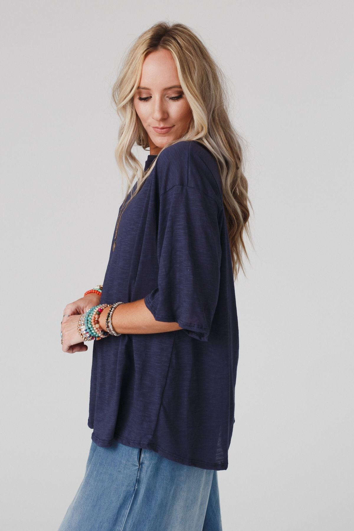 The Nest Your Favorite Slub Tee Shirt - Navy